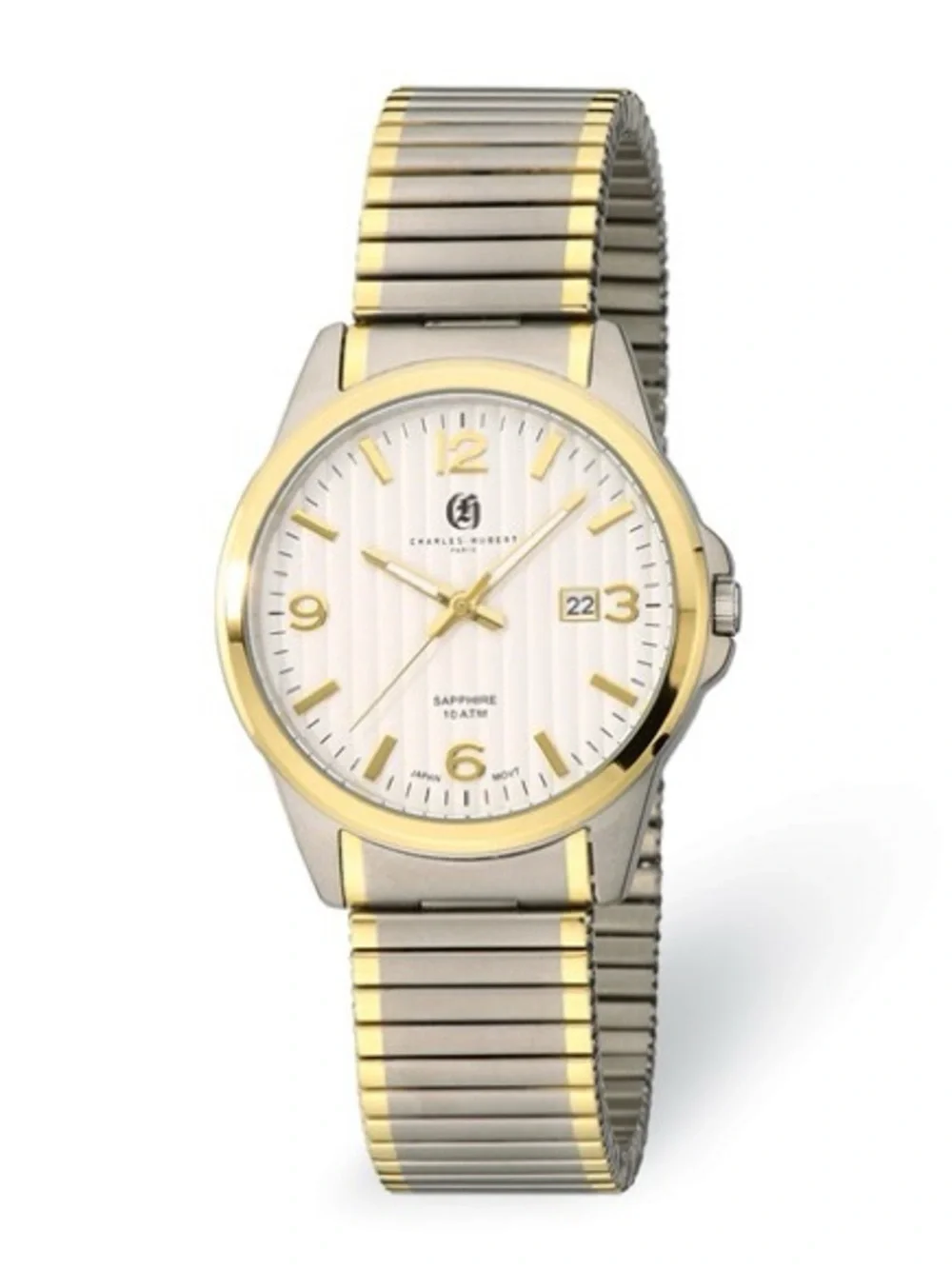 Charles-Hubert Paris Men’s Titanium Expansion Watch